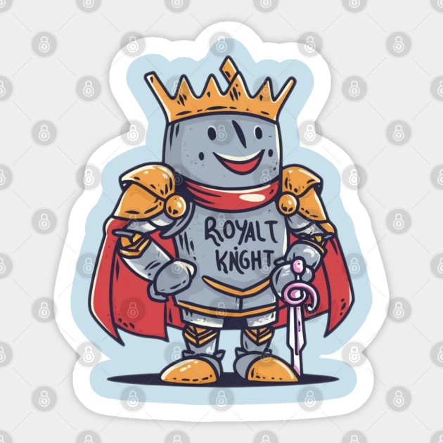 Royal knight Sticker by Ridzdesign